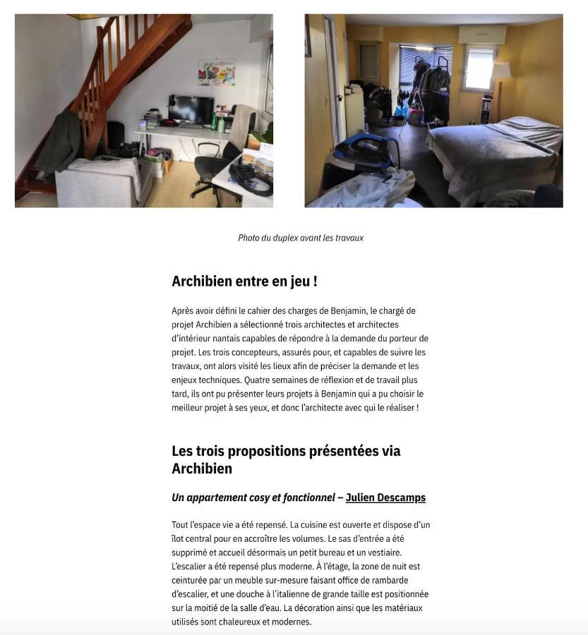 Sublime Duplex Nantes Cathedrale Apartment Exterior foto