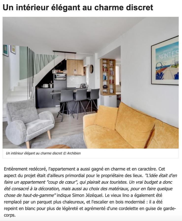 Sublime Duplex Nantes Cathedrale Apartment Exterior foto